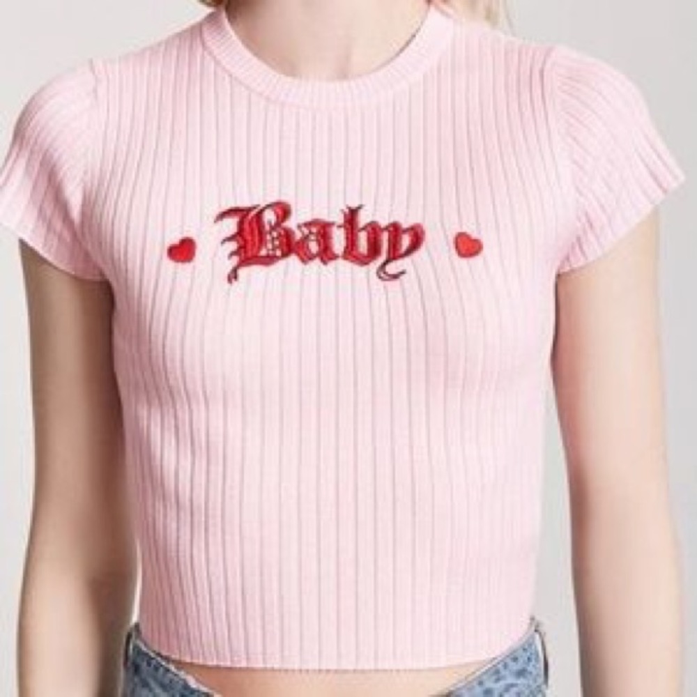 Pink Baby Graphic Tee. (Forever 21)